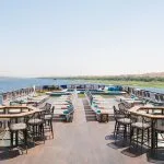 The swimming pool on the MS Semiramis III.