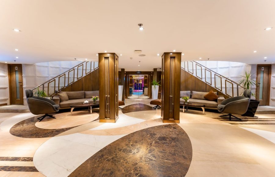 Reception area of the MS Semiramis III.