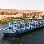 The exterior of the MS Semiramis III Nile Cruise ship.