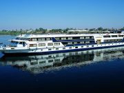 The beautiful MS Terramar Cruise ship sailing on the Nile River .
