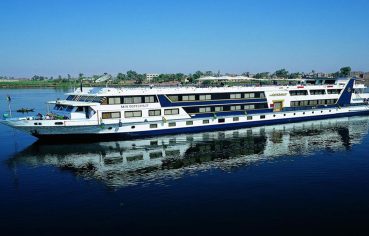 The beautiful MS Terramar Cruise ship sailing on the Nile River .