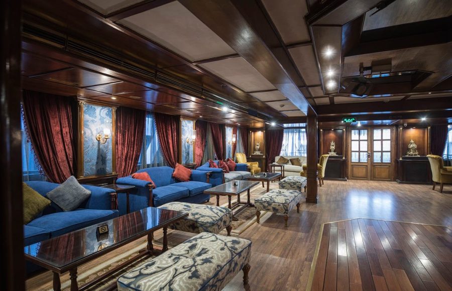 The main lobby on the MS Terramar.