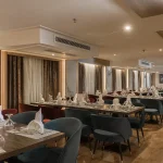 The dining room of a Nile Cruise ship, where all meals are included in your best Egypt all inclusive tour.