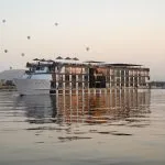 The impressive Soleil Cruise Ship sailing on the Nile River.