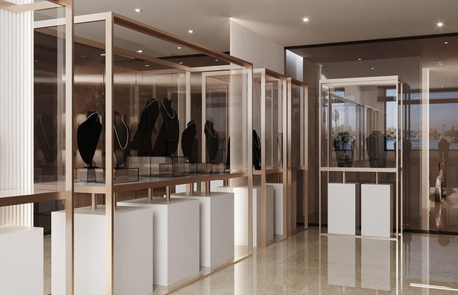 Onboard bazaar, featuring jewelry and souvenirs on the MS Soleil Nile Cruise.