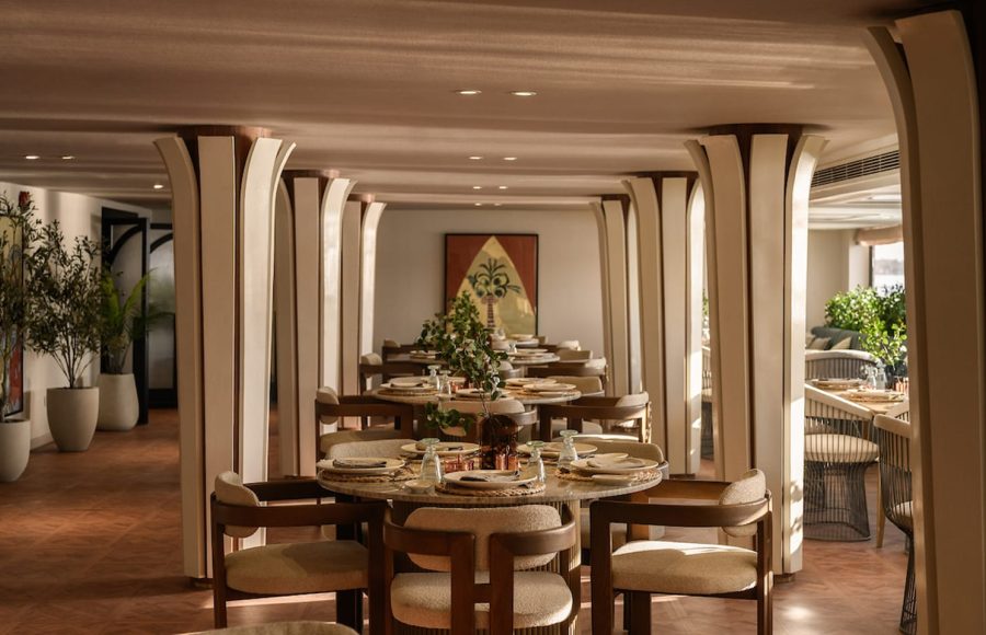 The elegant and spacious dining room of the MS Soleil Nile Cruise.