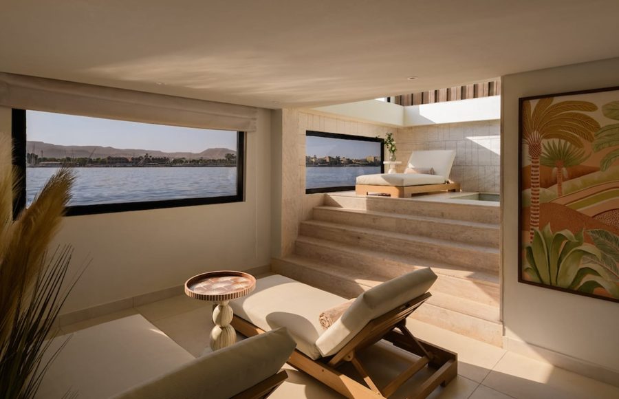 Luxurious spa room on the MS Soleil Nile Cruise.