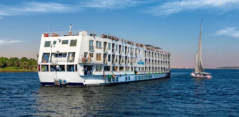 Standard Nile Cruise Ship Offering One Of The Best Nile Cruise Trips In Egypt.