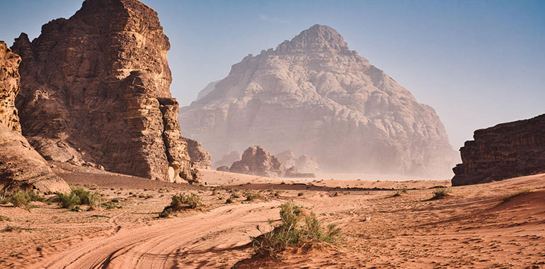 The Desert Of Wadi Rum In Jordan