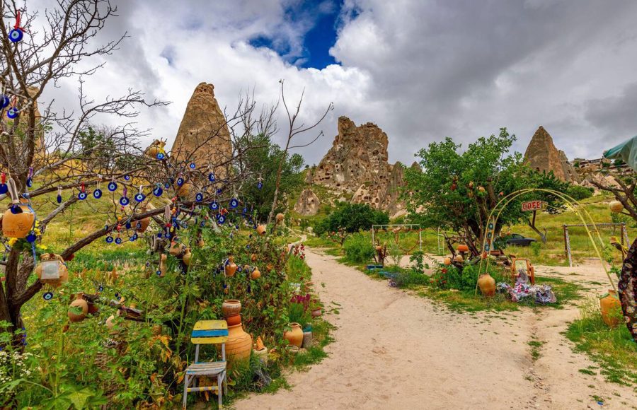 view-of-uchisar-castle-in-cappadocia-Turkey