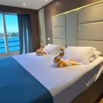 Double cabin with large window on the MS Zeina Nile Cruise ship